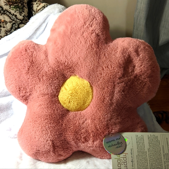 Other - Snuggle Buddy| NWOT Pink Flower Pillow With Warming Pouch